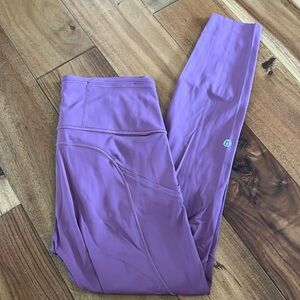 Lululemon “Fast & Free” 7/8 Tights Vintage Plum 25”